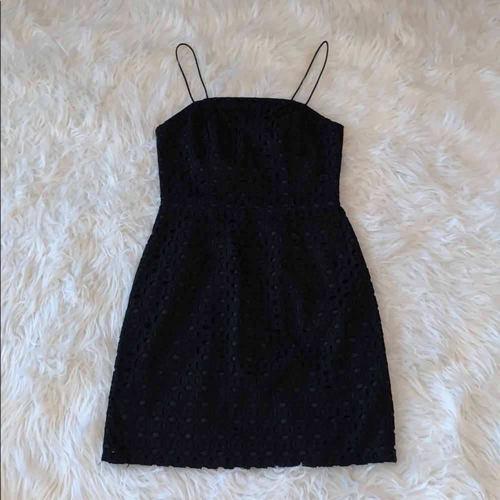 Banana Republic black mini dress